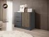 Kommode Stilo Graphit mit Eiche Artisan Lamellen – 105 cm, Produktbild-Vorschau 2