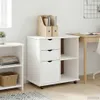 vidaXL Armoire sur roulettes, 63,5 x 39 x 65,5 cm, bois Voir les images du produit 2