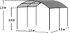 ShelterLogic Folien Carport Garage Beige 490x270x240 cm Produktbild-Vorschau 6