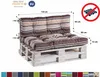 Coussins de palette, Coussins de canapé de jardin, Coussins Voir les images du produit 3