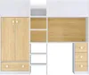 Hochbett mit Kleiderschrank & Schreibtisch - 90 x 190 cm - Produktbild-Vorschau 5