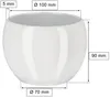 KOTARBAU® Pot de fleurs en céramique Cache-pot ⌀ 10 cm pour Voir les images du produit 2