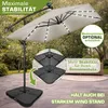 tillvex® Alu Sonnenschirm Rechteckig Ø 330 cm mit LED Solar Productafbeelding-voorbeeld 8