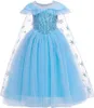 Abito da principessa con mantello per bambine, blu, 7-8 Anteprima dell’immagine prodotto 1