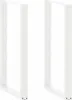 vidaXL Pieds de table de bar en U 2 pcs. Blanc 60x(110-111) Voir les images du produit 8