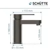 SCHÜTTE Waschtischarmatur ELEPHANT mit Ablaufgarnitur, Produktbild-Vorschau 5