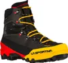 Schwarze Bergschuhe "Aequilibrium LT GTX" von La Sportiva mit gelben und roten Akzenten; ideal für Herren. Produktbild-Vorschau