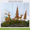Edelrost Hirsch-Tannen Set 5-teilig  für Adventskranz & Produktbild-Vorschau 4
