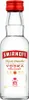 A clear studio shot of a miniature Smirnoff vodka bottle. Produktbild-Vorschau