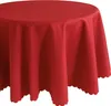 Tovaglia ovale 160 x 220 cm in rosso per tavolo da pranzo e Anteprima dell’immagine prodotto 1