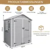 FCH 6x4 Gartenhaus wetterfest, Geräteschuppen Kunststoff, Produktbild-Vorschau 2