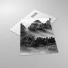 Bilder auf glas - Einteilig - Schwarzweiß Bäume Nebel - Produktbild-Vorschau 2