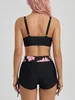 Damen Bikini mit Shorts XL - Cup D - Tankini Set - Schwarz Produktbild-Vorschau 4