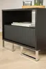 Pieds de meuble angulaires en chrome brillant, hauteur 4,5 Voir les images du produit 12