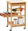 Carrello da cucina Kesper Carrello portavivande in bambù Anteprima dell’immagine prodotto 7
