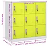 vidaXL Armoire à casiers gris clair et vert 90x45x92,5 cm Voir les images du produit 7