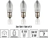 Ersatzkerzen 34V 3W, 3Stk Riffelkerzen E10, für 7 Produktbild-Vorschau 2