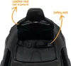 Close-up view of the interior of a black toy car, highlighting the seat and safety belt. Anteprima dell’immagine prodotto