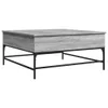 The Living Store Couchtisch Grau Sonoma 95x95x45 cm Produktbild-Vorschau 3