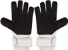 A pair of black and white goalkeeper gloves are shown against a white background. Produktbild-Vorschau