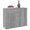 vidaXL Credenza Grigio Sonoma 88x30x70 cm Materiale a base Anteprima dell’immagine prodotto 12