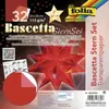 The image shows the packaging of a Bascetta Star Set, a transparent paper kit for making stars. Anteprima dell’immagine prodotto