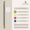 SANTRAS® Duschschlauch aus Kunststoff 1/2" in Edelmessing - Produktbild-Vorschau 5