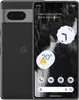 A Google Pixel 7 smartphone is shown from the front and back, displaying its screen with widgets and the Google logo on the back. Produktbild-Vorschau