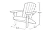 Keter Adirondack-Stuhl Troy Weiß Produktbild-Vorschau 16