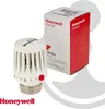 A Honeywell thermostat head and its packaging are displayed against a white and gray background. Produktbild-Vorschau