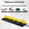 Wiltec Passe cables à 2 canaux, 980 x 240 x 45 mm, capacité Voir les images du produit 6