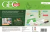 The image shows the back of the packaging for a children's microscope set, detailing its features and contents with illustrations and text. Voir les images du produit