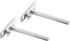 Two silver shelf brackets are shown against a white background. Anteprima dell’immagine prodotto