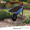 BITUXX Schubkarre 100L Schubkarren Schiebkarre Groß Produktbild-Vorschau 3