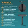 Klappbarer Stehtisch rund höhenverstellbar Ø 70 cm, 110 cm Produktbild-Vorschau 11