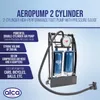 alca® 2-cylindrowa pompka nożna z manometrem o zakresie do Podgląd zdjęcia produktu 2