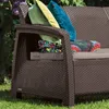 Gartenmöbel Keter Corfu love seat max Dreisitzer-Sofa braun Produktbild-Vorschau 3