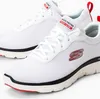 A pair of white Skechers sneakers. Produktbild-Vorschau