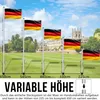ROSEJANE Aluminium Fahnenmast 6,5 m mit Deutschlandflagge Produktbild-Vorschau 4