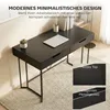 Biurko komputerowe HOMCOM z 2 szufladami, 120 x 60 x 77 cm, Podgląd zdjęcia produktu 4