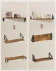 Collage demonstrating the installation of floating shelves. Produktbild-Vorschau