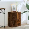 vidaXL Regál na knihy smoke oak 40x24x52 cm materiál na Náhľad obrázku produktu 3