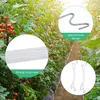A greenhouse with rows of tomato plants, with close-up insets showing product features. Produktbild-Vorschau