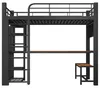 Metall-Hochbett mit Aufhängemöglichkeit, LED-Leiste, Produktbild-Vorschau 12