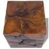 The Living Store Tabouret/Table basse en teck massif Voir les images du produit 8