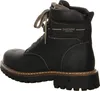 A black leather boot is shown from the side against a white background. Produktbild-Vorschau