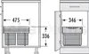 Hailo Abfallsammler 3641522 Raumspar-Tandem 2x 18 Liter Produktbild-Vorschau 4