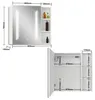 LED Spiegelschrank mit Seiteschrank 80x70 cm mit Produktbild-Vorschau 7
