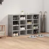 Skříň na obuv Betonová šedá 103 x 30 x 67 cm kompozitní Náhled obrázku produktu 4