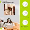 ARTland Leinwandbild Rote und braune Vierecke II Größe: Produktbild-Vorschau 3